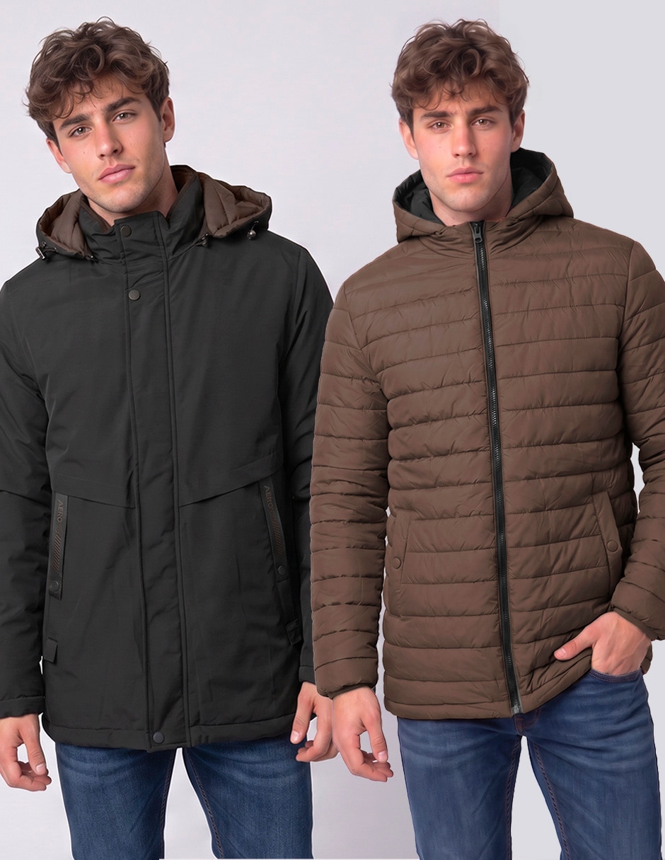 Chamarra cazadora reversible para hombre 5