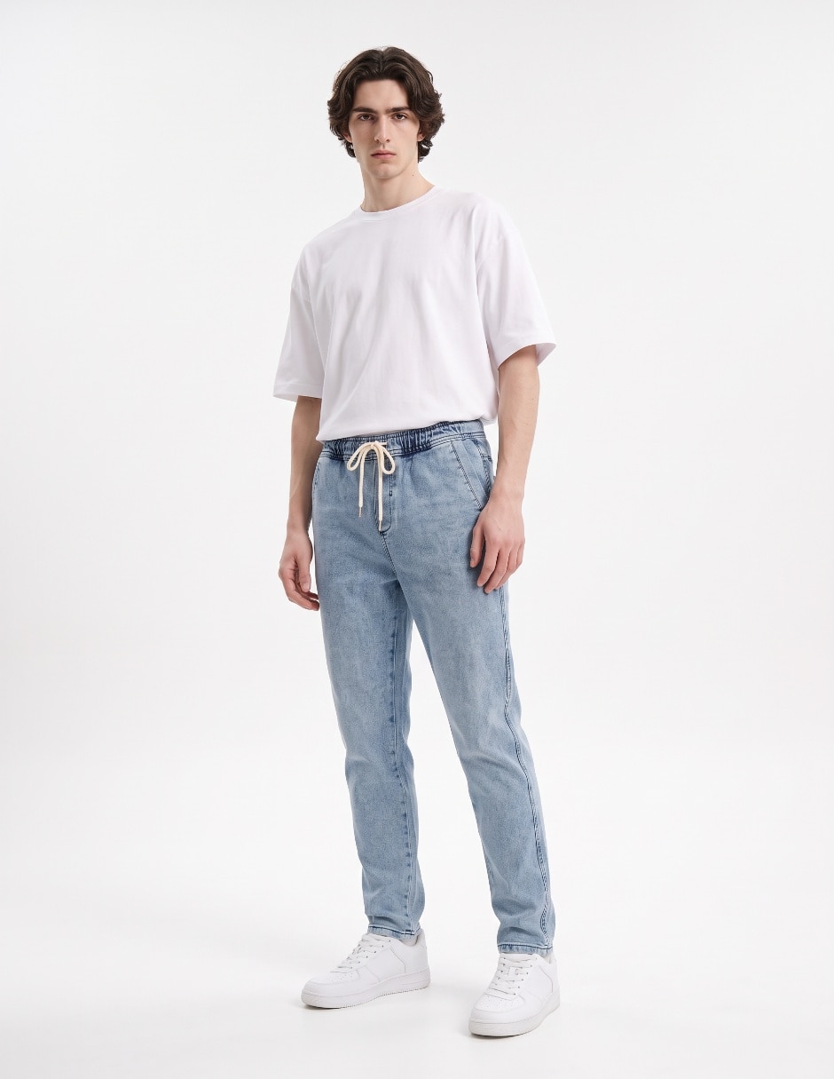 Jeans jogger con bolsillos para hombre 3