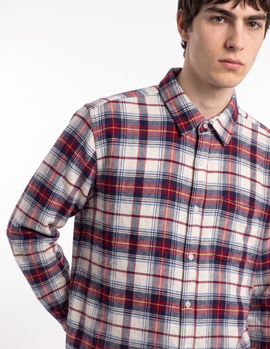 Camisa casual manga larga para hombre