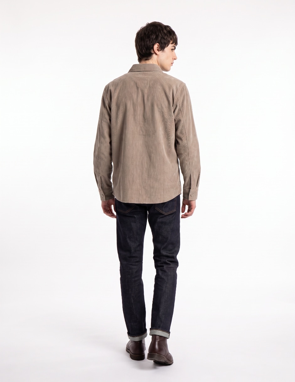 Chevron R Sobrecamisa casual manga larga para hombre | Liverpool