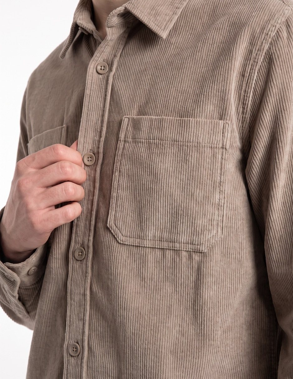 Sobrecamisa casual manga larga para hombre