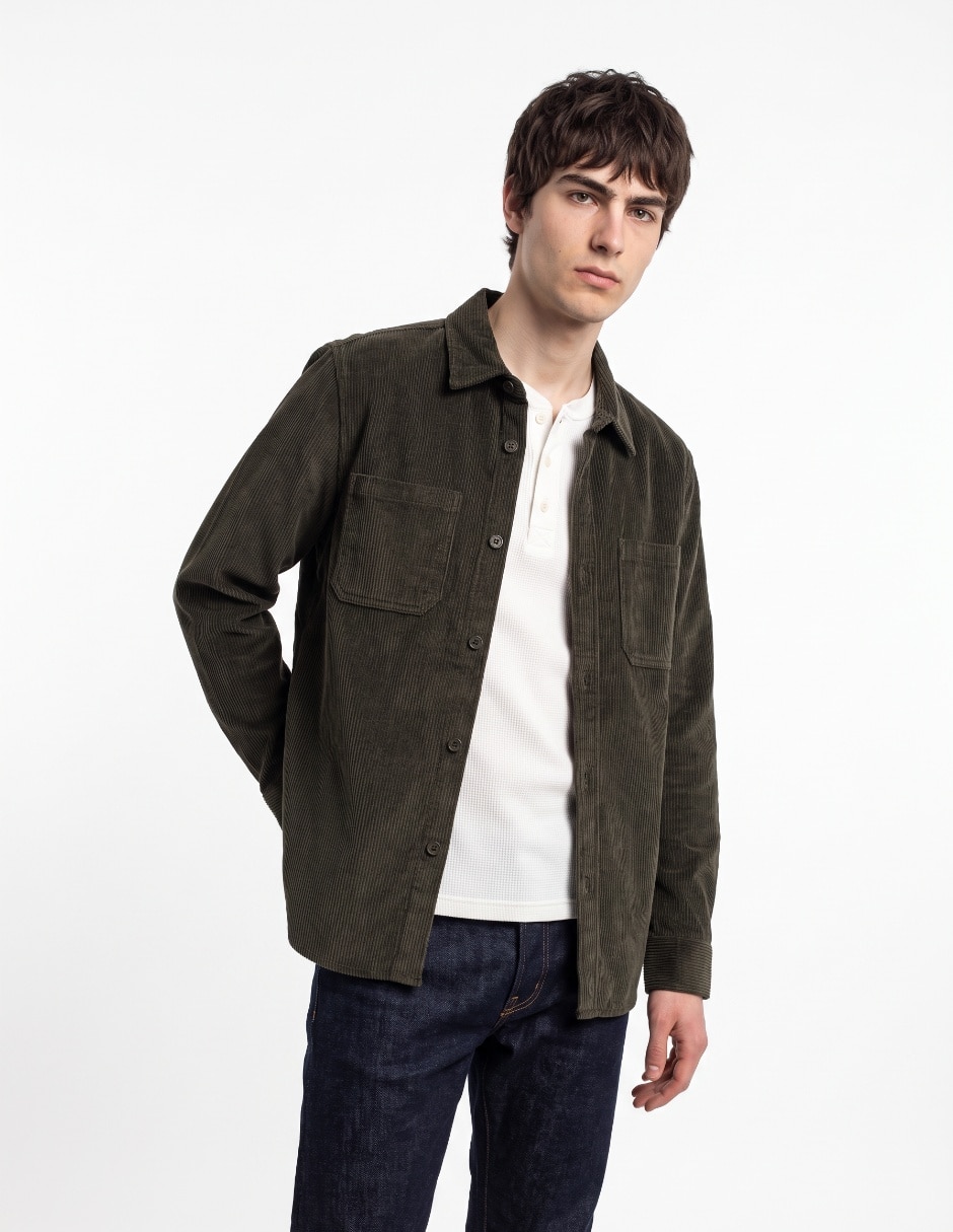 Sobrecamisa casual manga larga para hombre