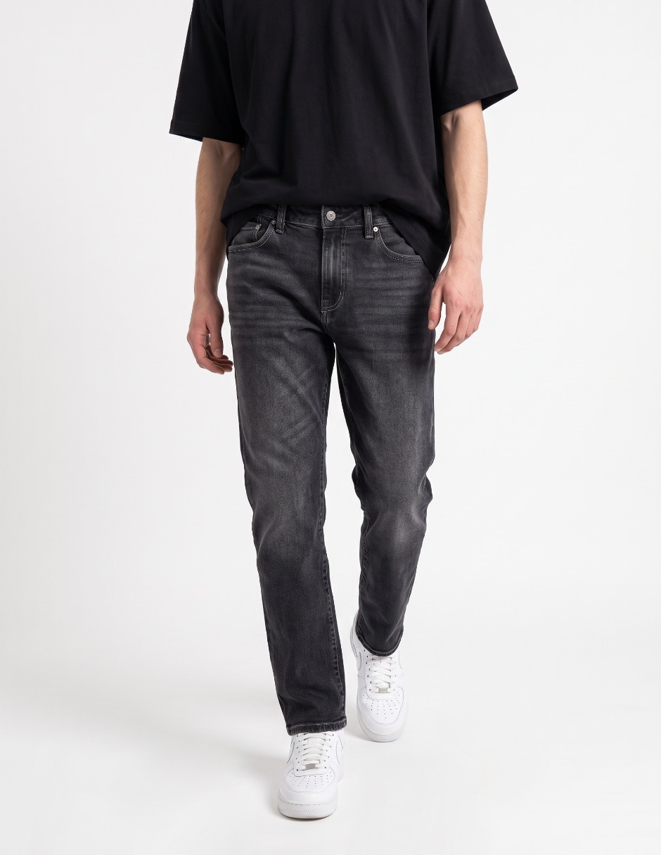 Jeans straight lavado stone wash para hombre Jeans straight lavado stone wash para hombre