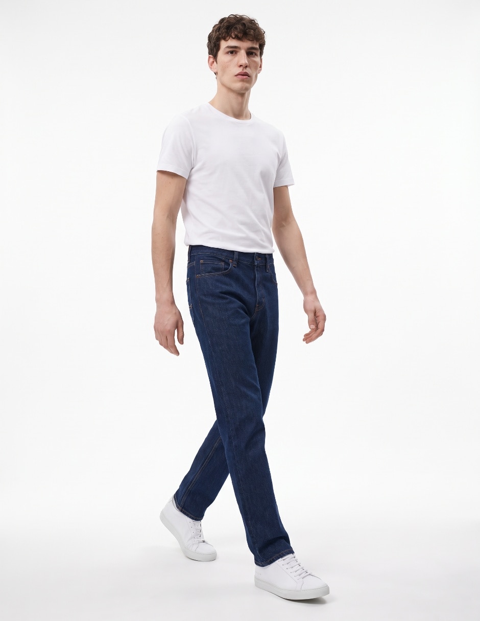 Jeans bota lavado rinse para hombre 3