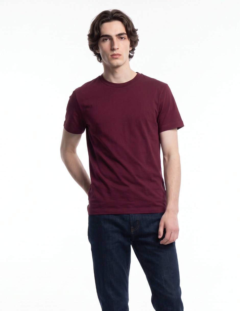 Playera cuello redondo para hombre 1